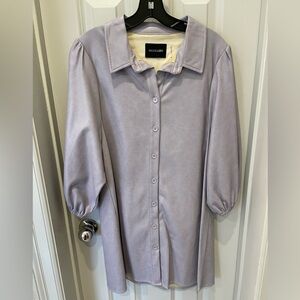 Dolce Cabo Light Purple Button-Down Dress